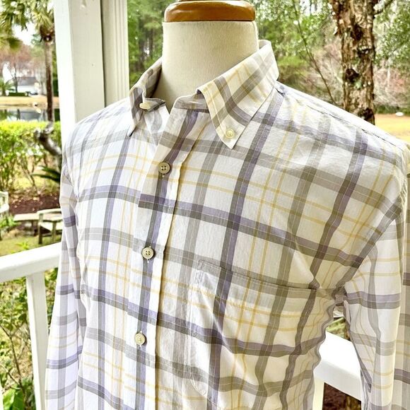 Hickey Freeman Plaid long Sleeve Shirt. Medium. - Picture 3 of 9